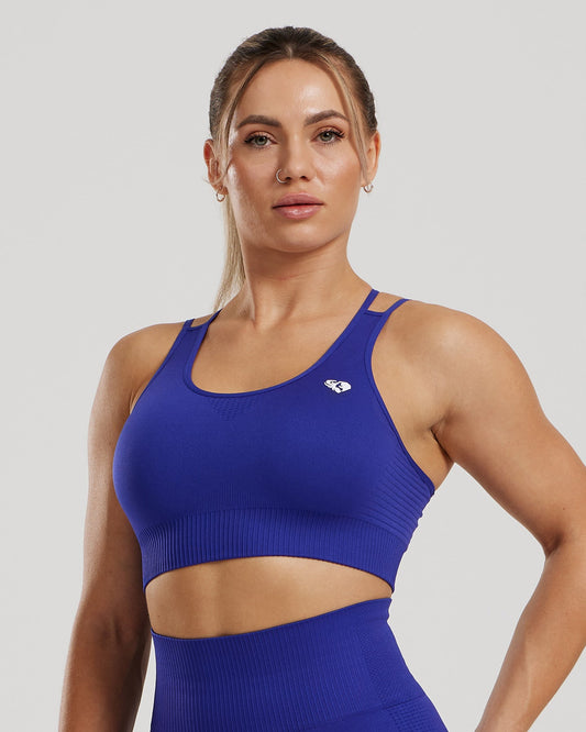 Power Seamless Sports Bra | Royal Blue
