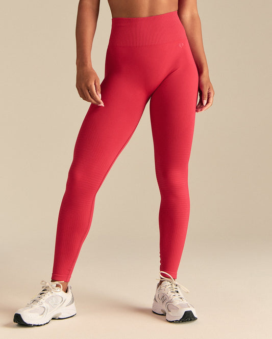 Power Seamless Leggings | Spicy Red