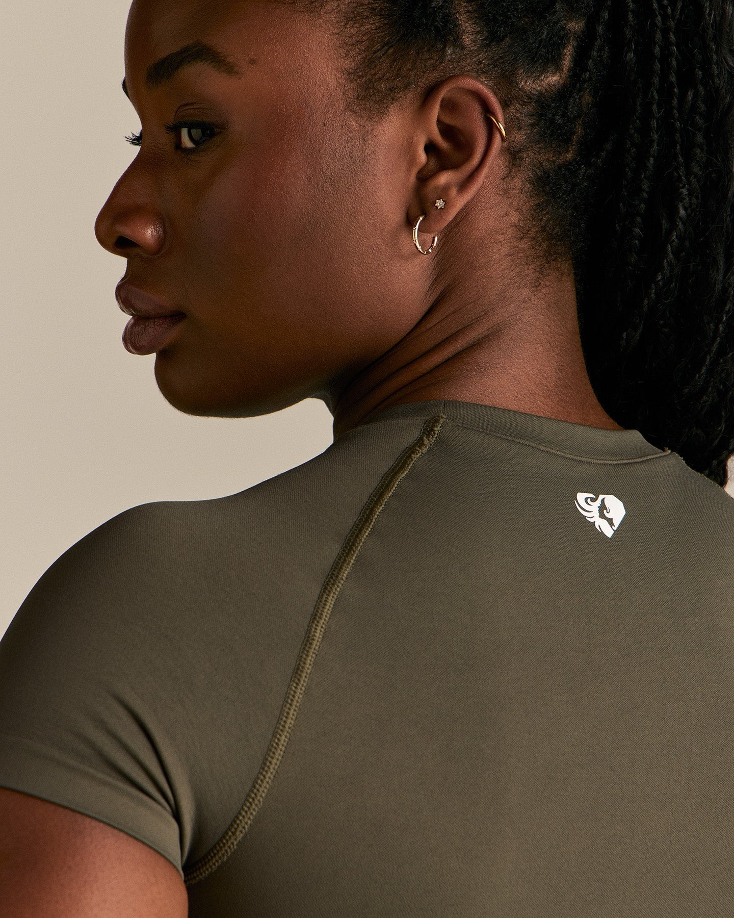 Power Seamless Short Sleeve Top | Dark Olive