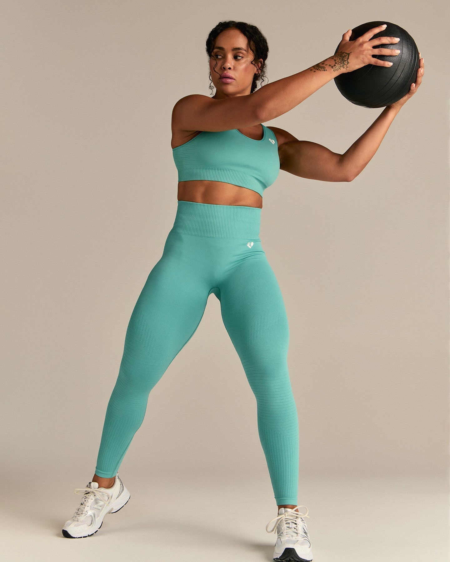 Power Seamless Leggings | Marine Green