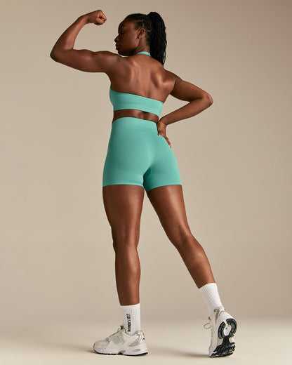 Power Seamless Shorts | Marine Green