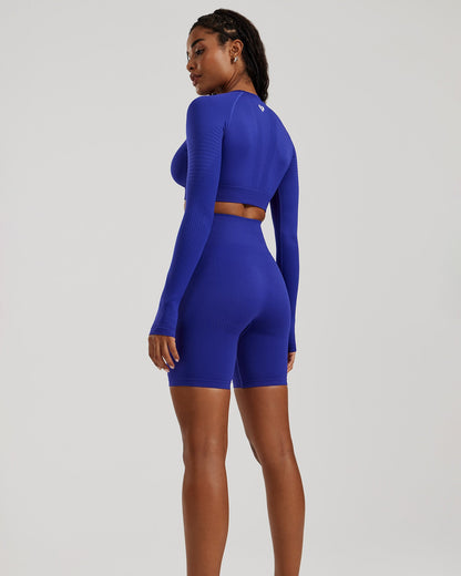 Power Seamless Cycling Shorts | Royal Blue