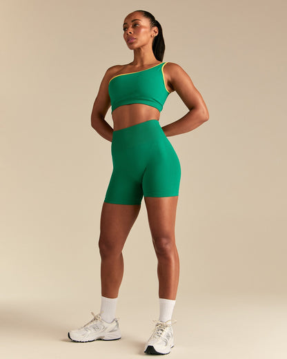 Power Seamless Scrunch Shorts | Amazonia Green
